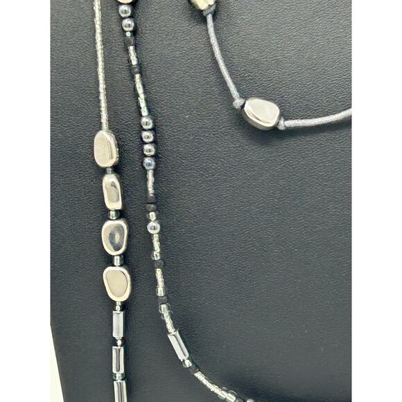 Silpada Necklace Marked 925 Multilayer with Hematite - Picture 2 of 9